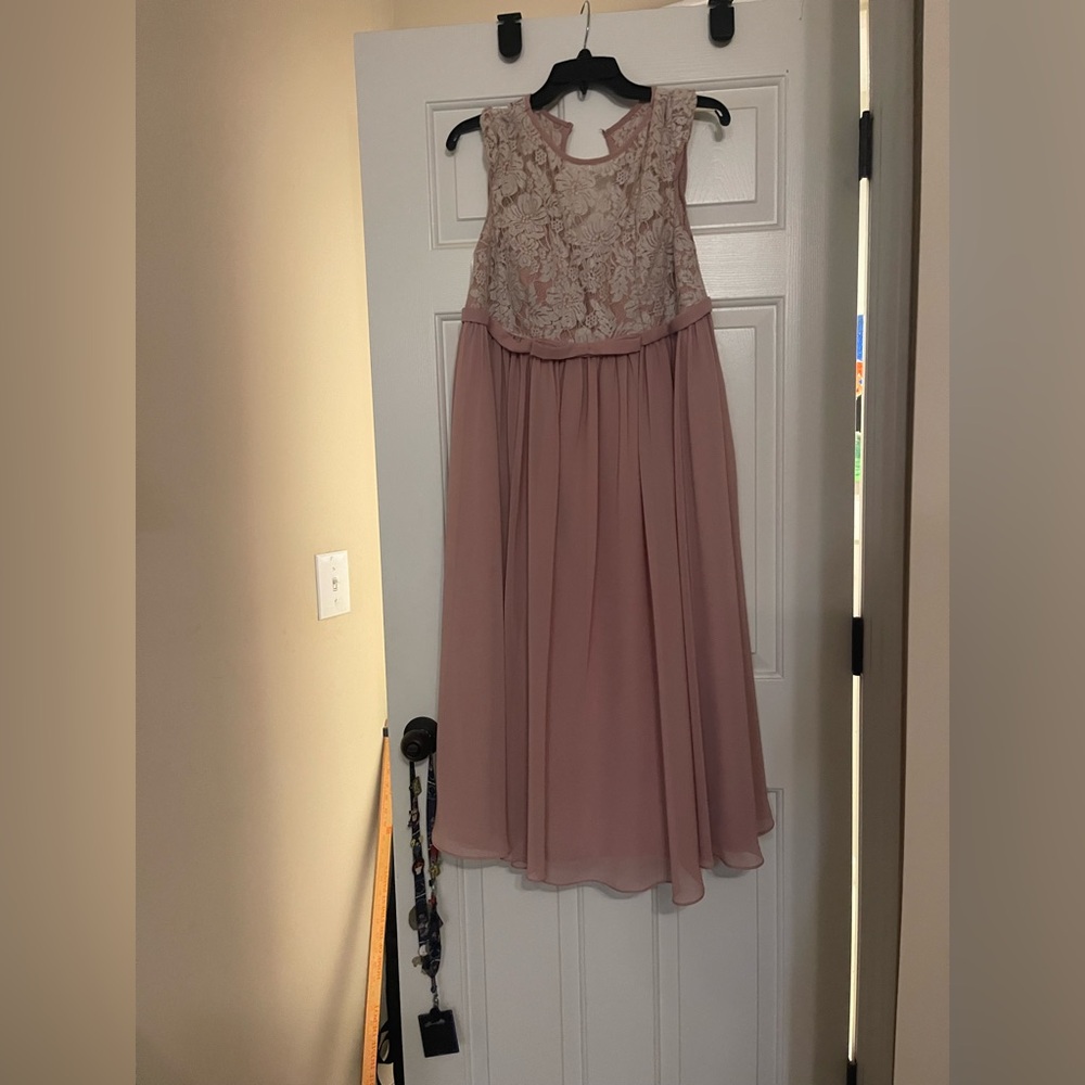 JJs House Blush Lace Formal preteen  Dress